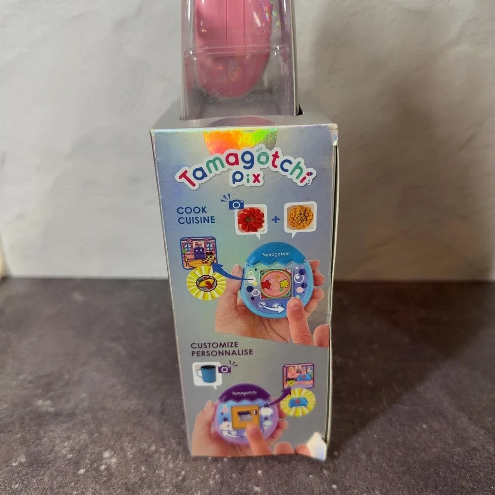 Bandai Tamagotchi Pix Virtual Pet Floral Pink with Camera 42901